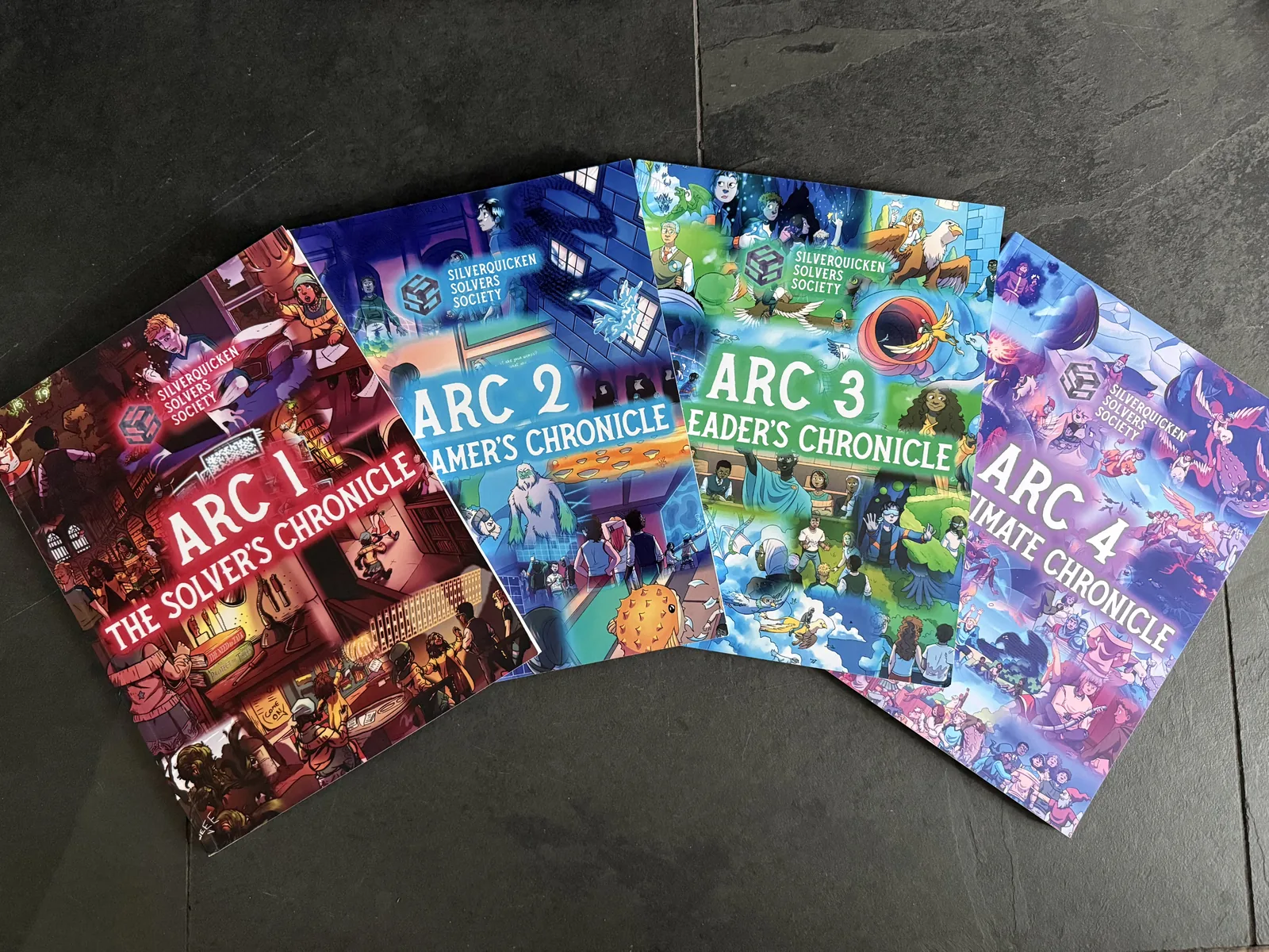 Solvers Society Chronicles workbooks, Arcs 1-4